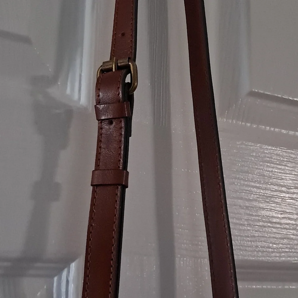 Patricia Nash messenger leather purse Charonne tan - Picture 3 of 12